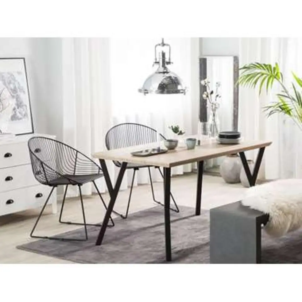 BRAVO - Eettafel - Lichte houtkleur - 80 x 140 cm - MDF