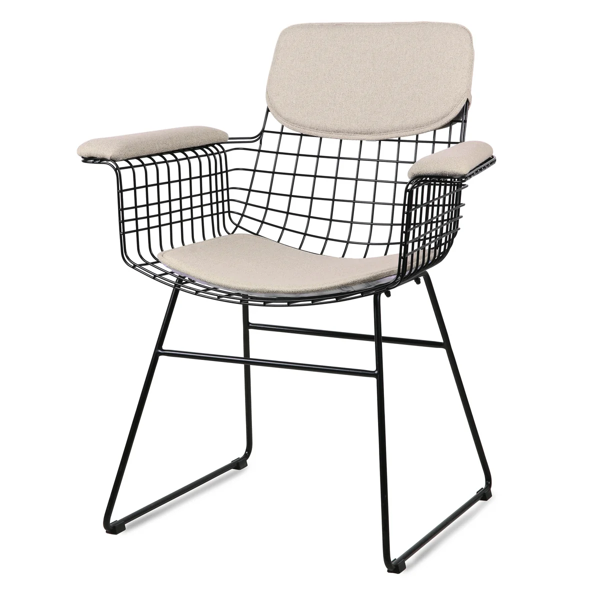 HKliving - Polster für Wire Arm Chair, sand