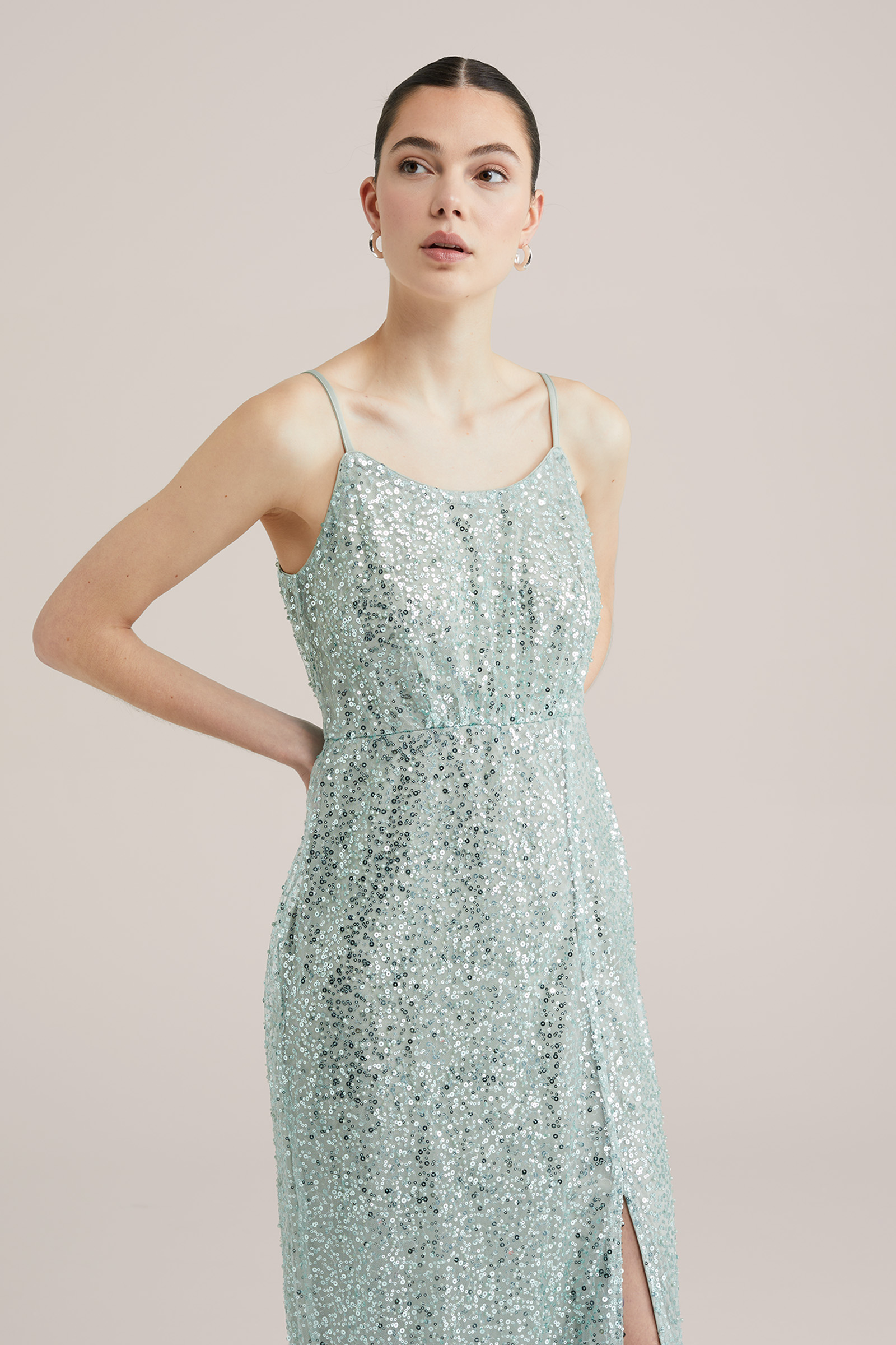 Dames Maxi jurk met pailletten