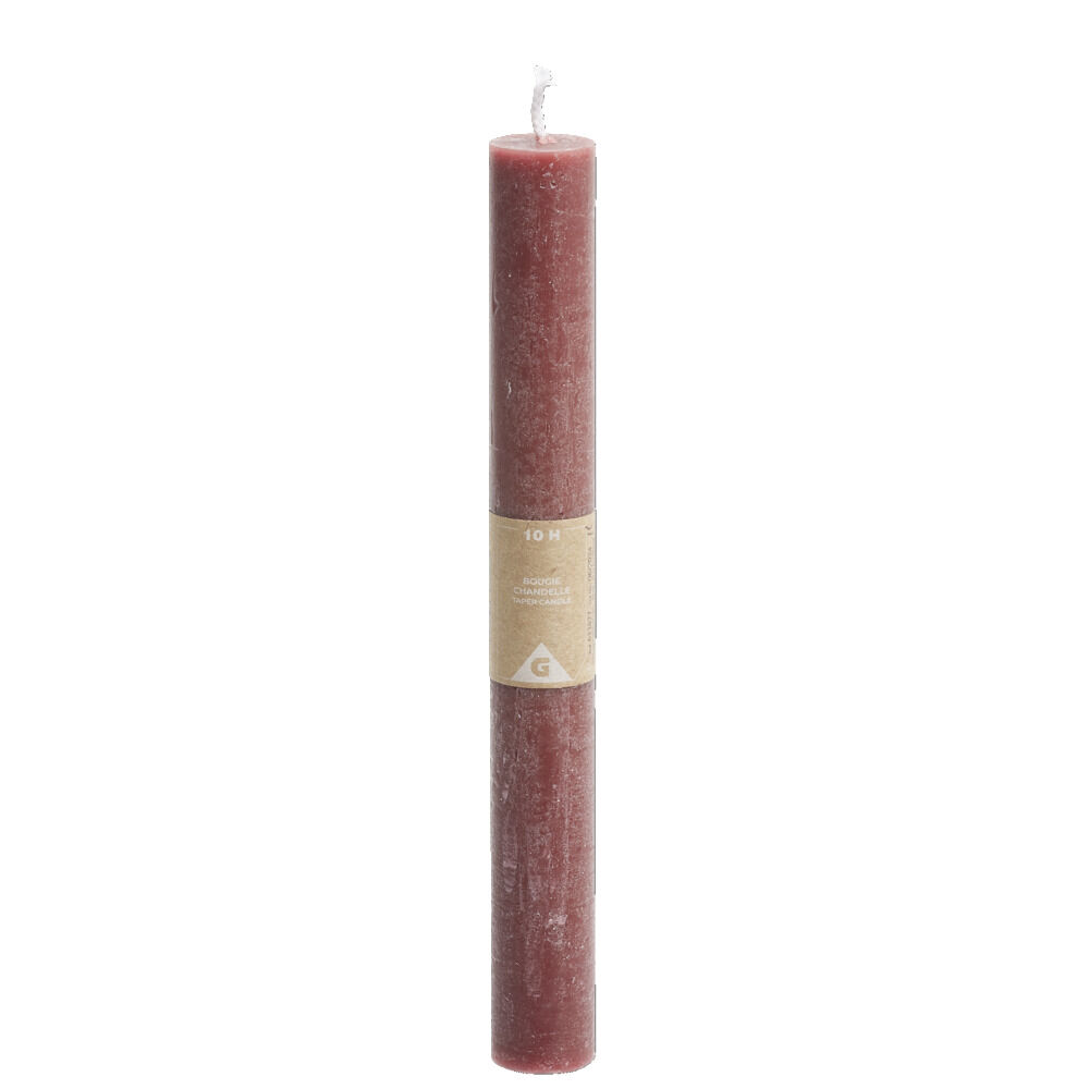 Bougie chandelle rouge 8H