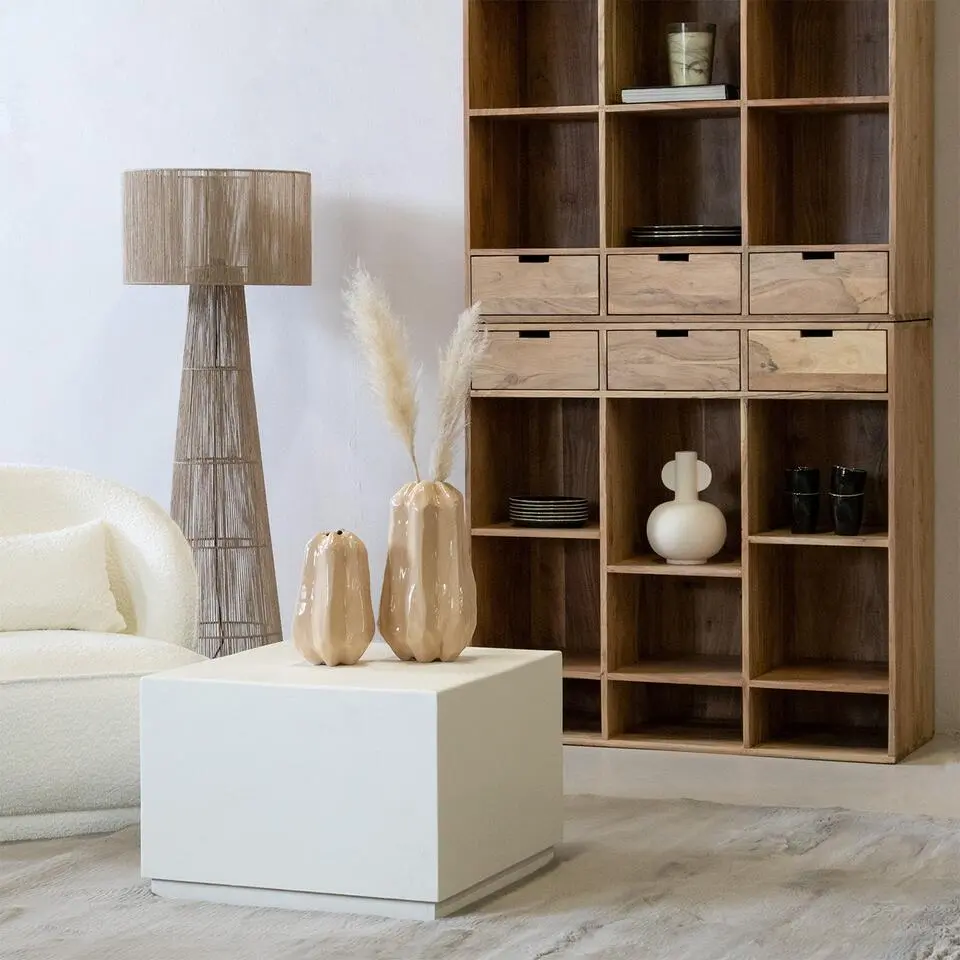 Salontafel Wit - Vierkant - 60 cm - Salontafel evi