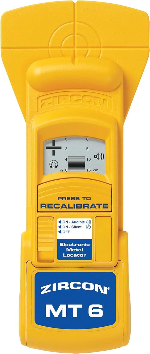 Zircon MetalliScanner MT6 Professional Metal Detector,Yellow,12.17 x 8.23 x 3.58 inches