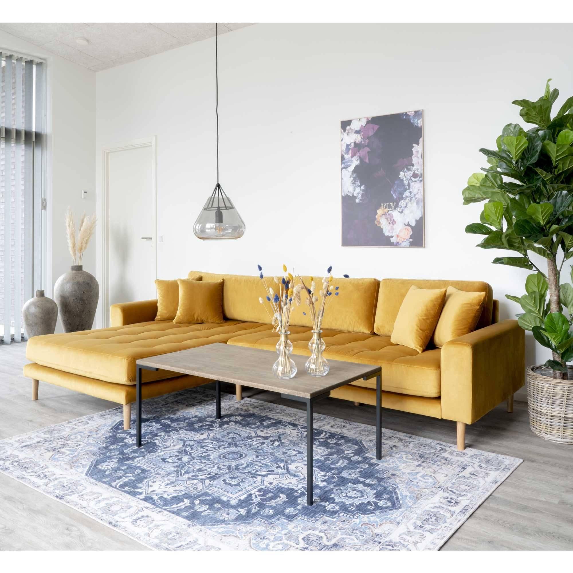 Hoekbank Lido links velvet