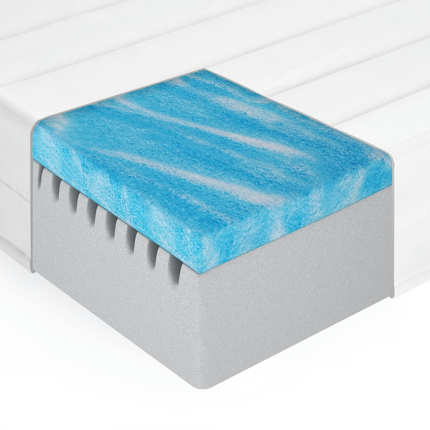 - Matelas 200x200 confortable, Mousse gel, Matelas ferme, Épaisseur 15cm
