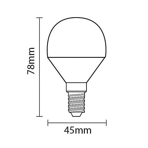 Ampoule E14 LED 4W 220V G45 240 - Unité / Blanc Neutre 4000K - 5500K
