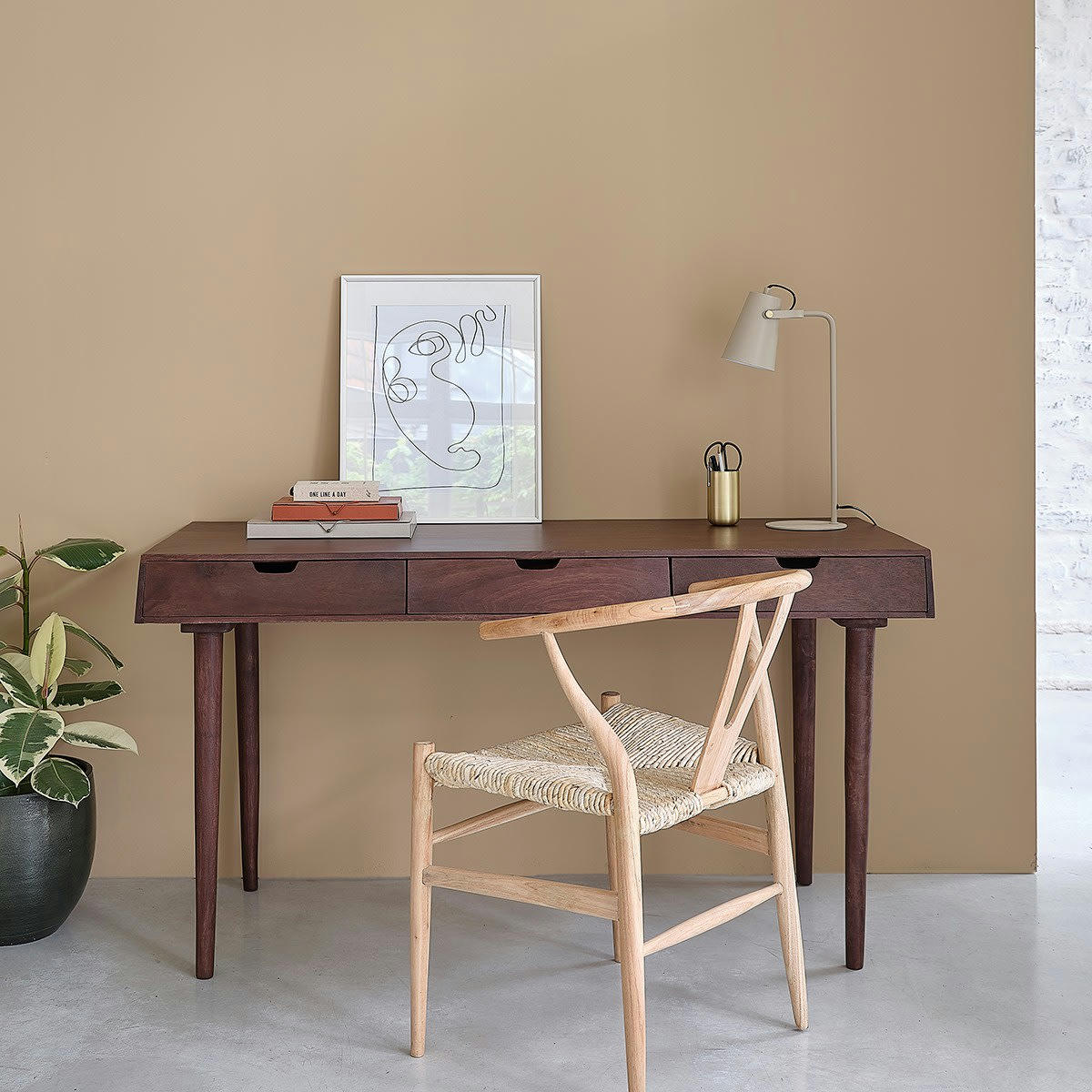 MILO - Bureau en manguier massif