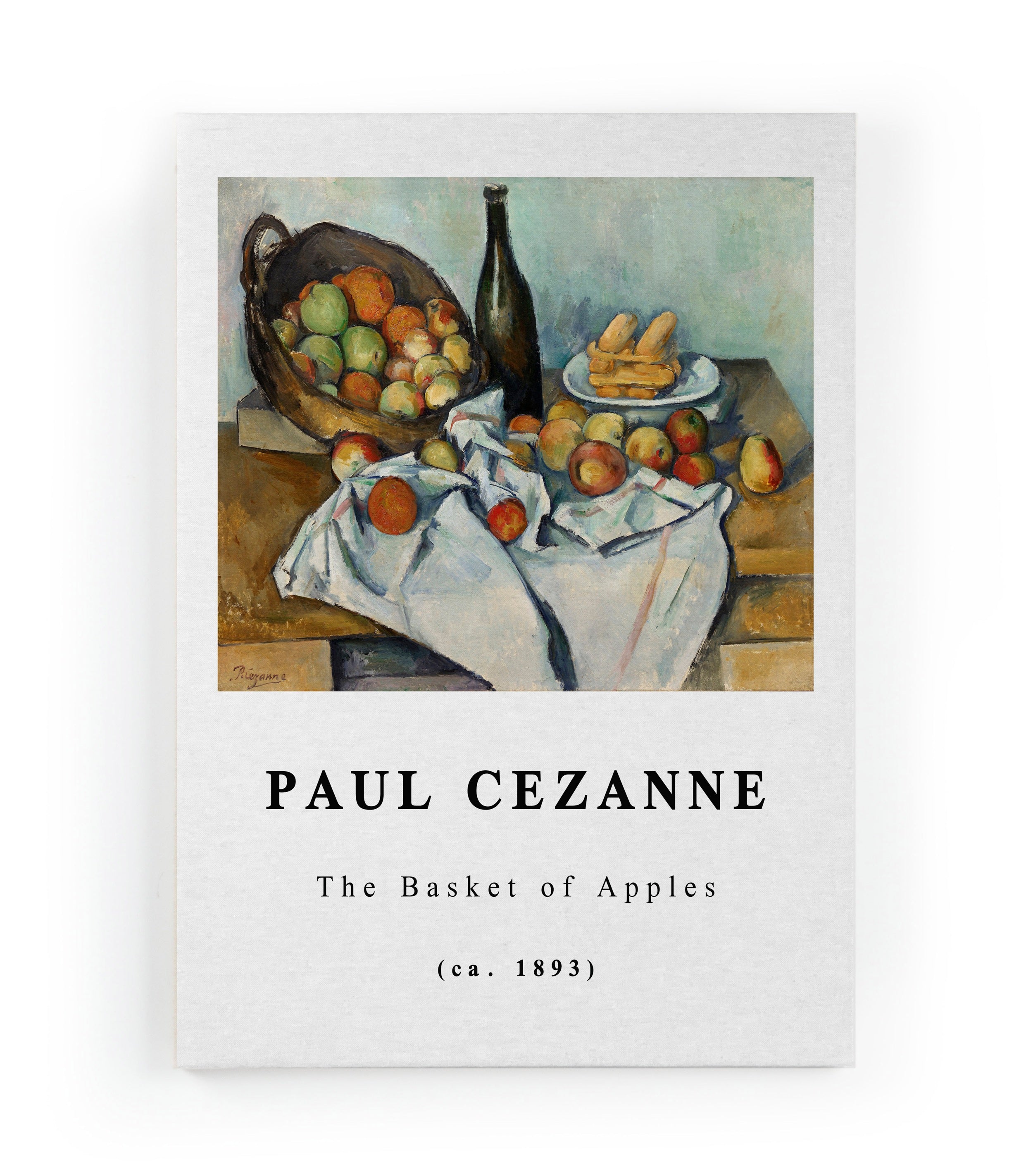 Canvas 60x40 Gedrukt Mand met Appels