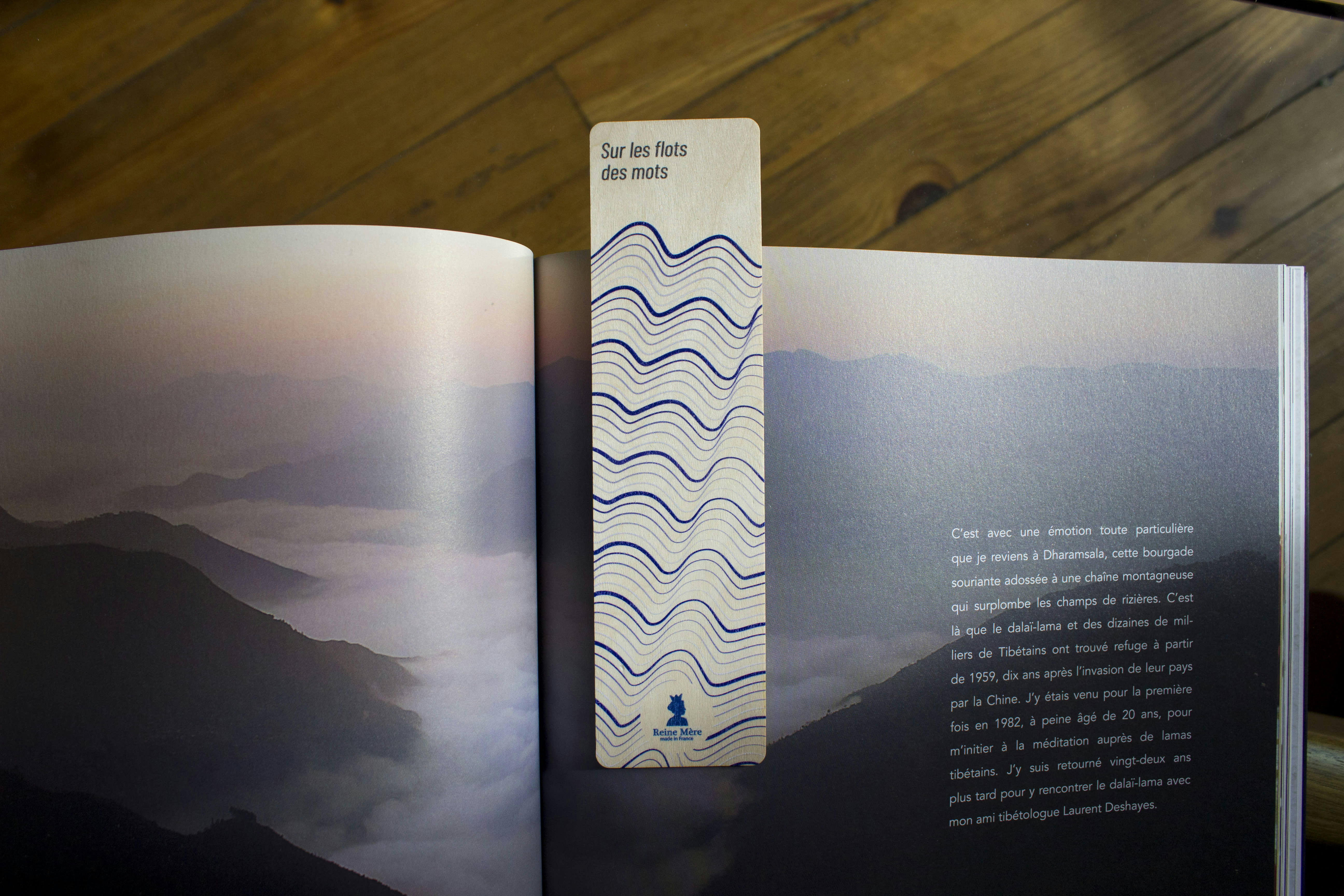 Flots - Marque-page en bois de bouleau flexible