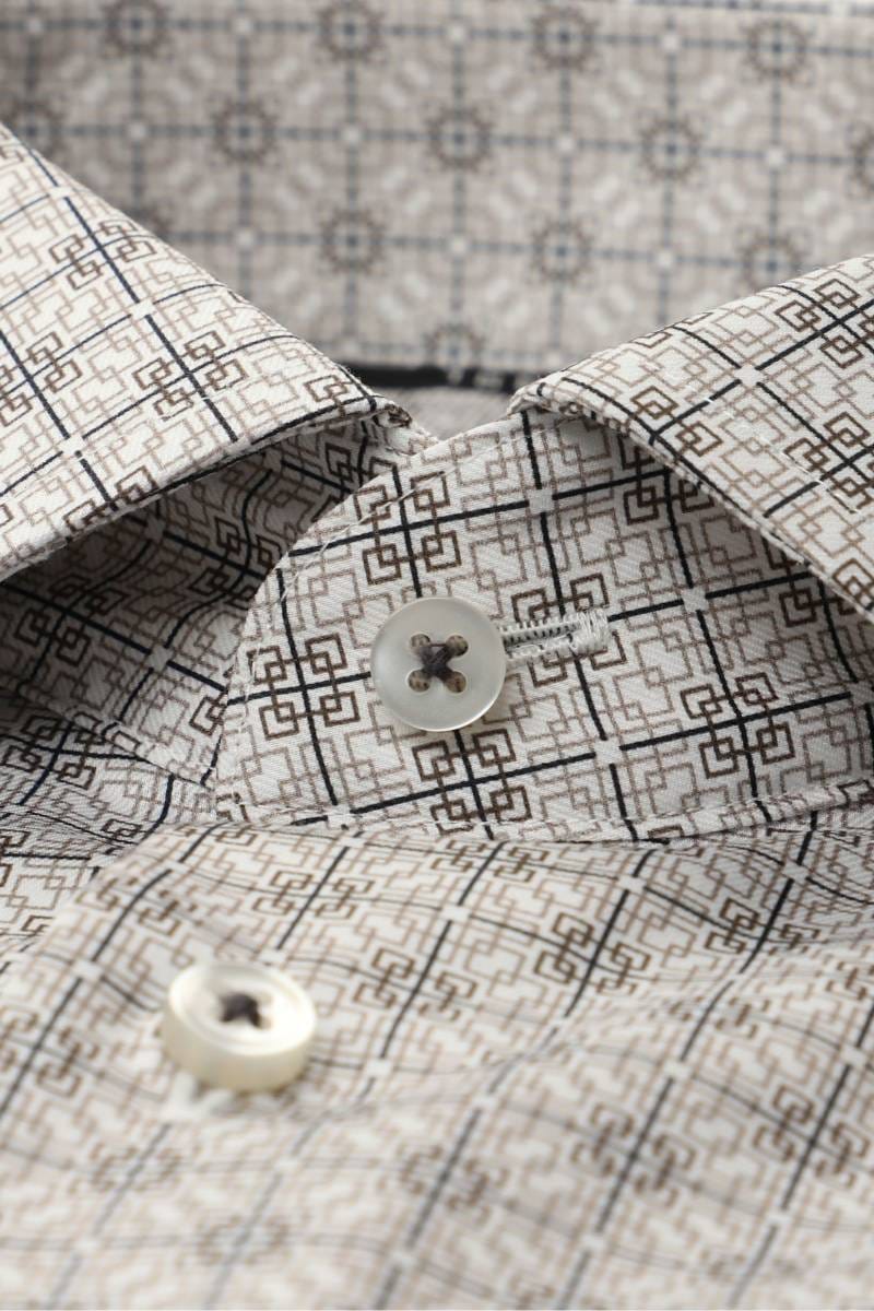 ETERNA 1863 Modern Fit Hemd hellgrau, Bedruckt