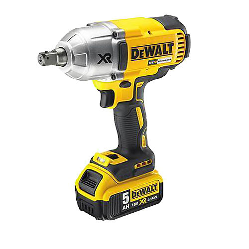 Boulonneuse à chocs 18V XR   2 batteries 5 Ah   chargeur en coffret T-STAK - DEWALT - DCF899P2-QW