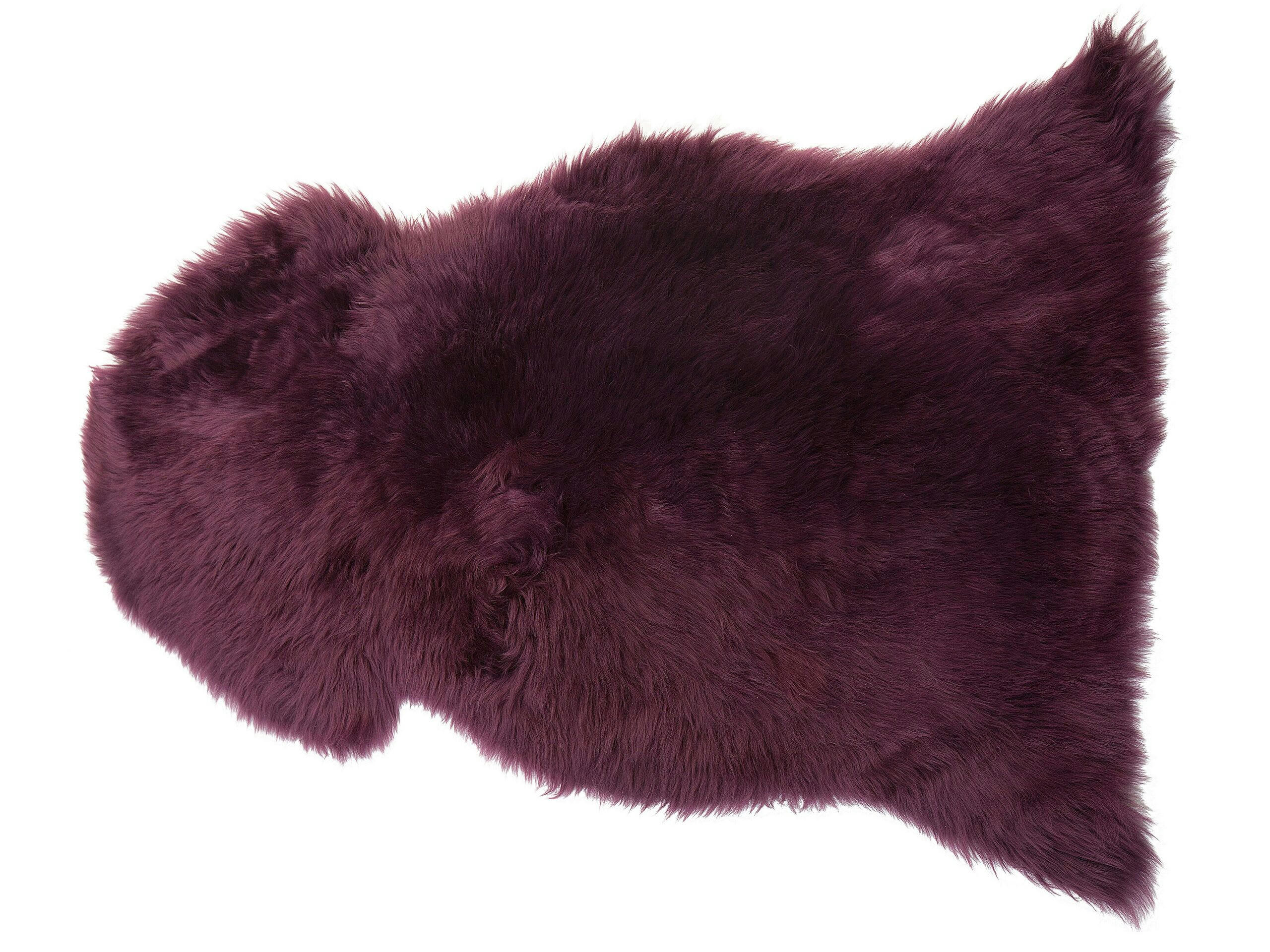 ULURU - Tapis en cuir véritable violet 100 110x65cm