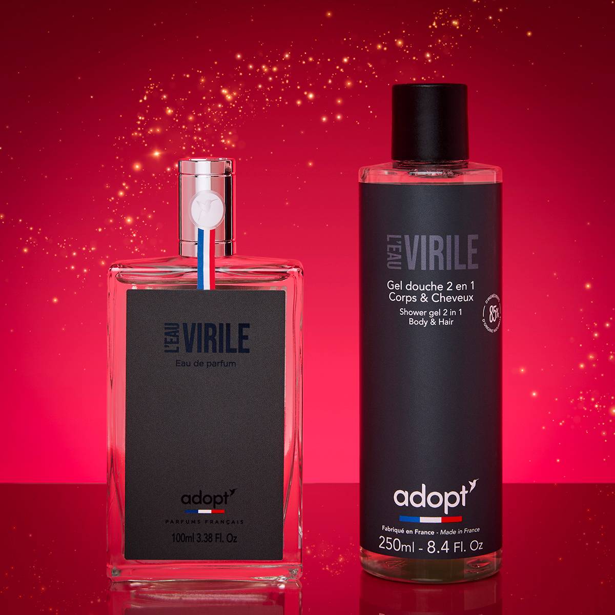 L'eau virileCoffret eau de parfum 100 ml   gel douche 250 ml