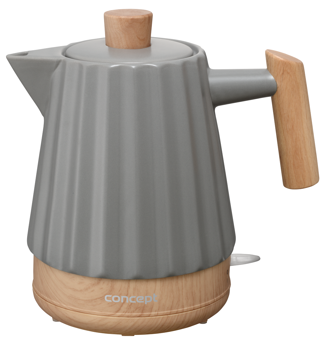 Czajnik elektryczny ceramiczny1,5 l, ciemnoszary RK0092