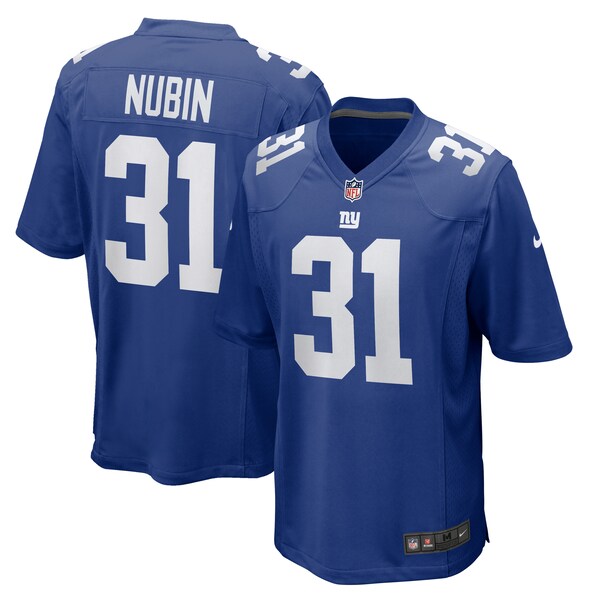 Tyler Nubin New York Giants Nike Team Game Jersey -  Royal