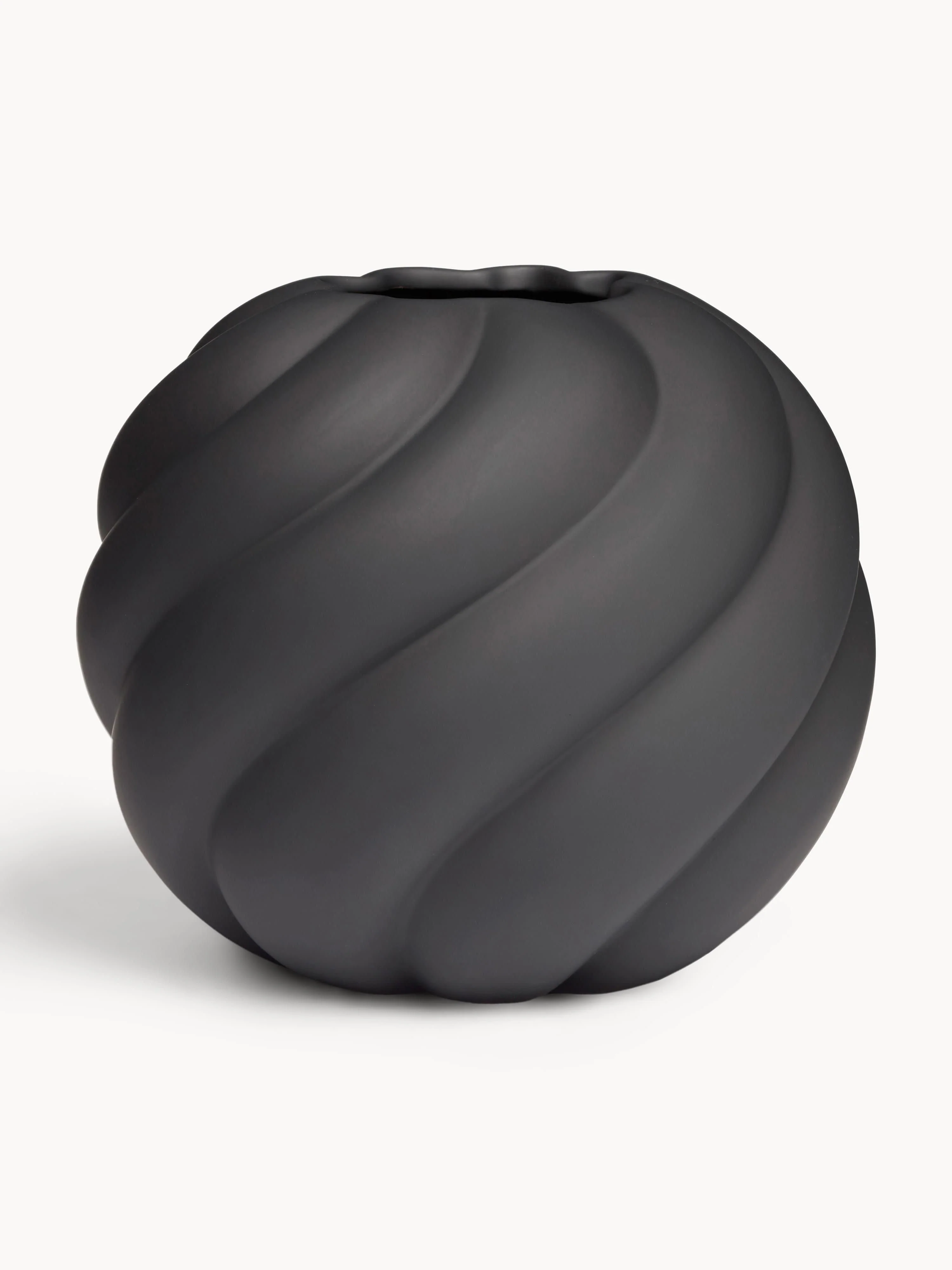 Handbemalte Keramik-Vase Twist Ball, H 20 cm