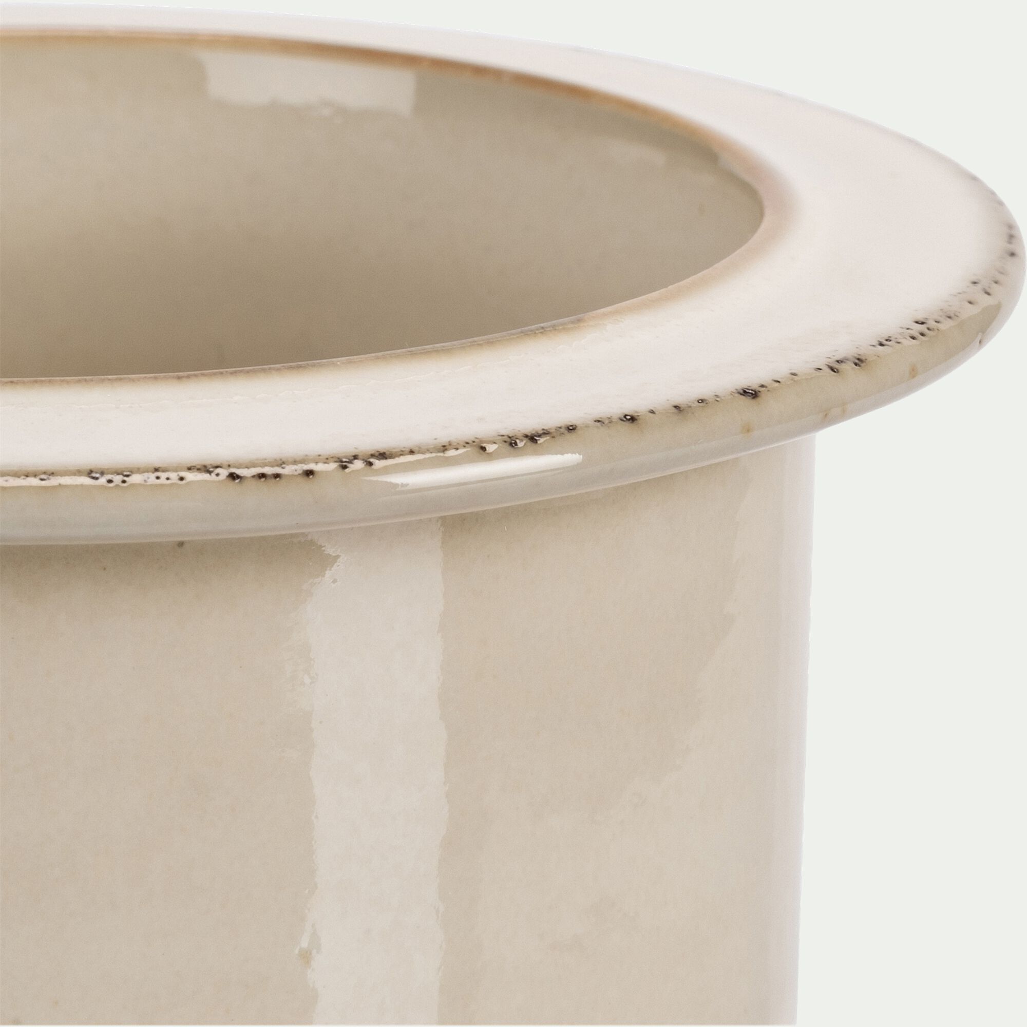 HALO - Coupelle en grès D12,2cm - blanc ventoux