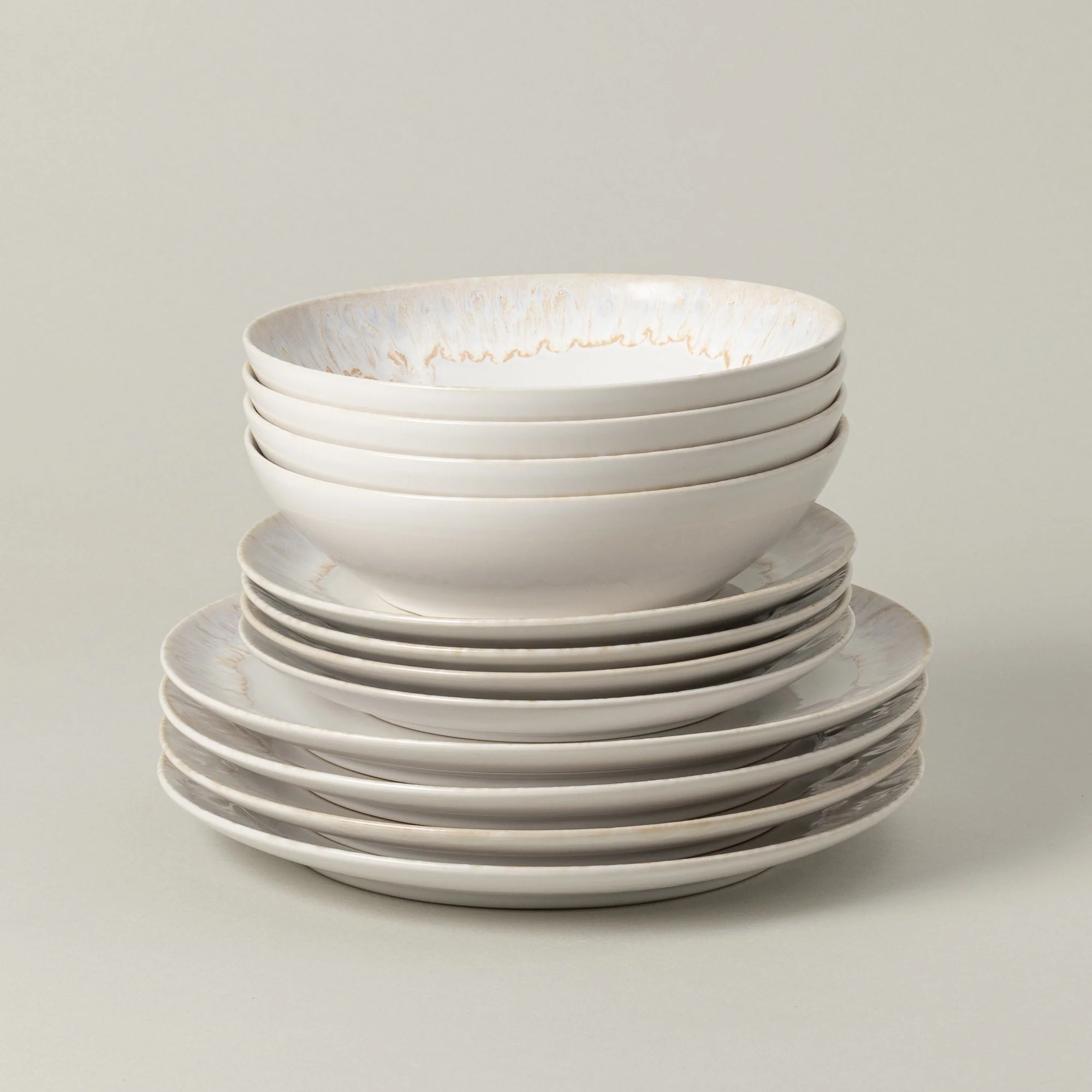 12-Piece Dinnerware Set with Soup/Pasta Bowl Taormina, Casafina by COSTA NOVA