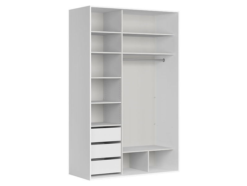 Szafa przesuwna Flex 150 cm z lustrem biała