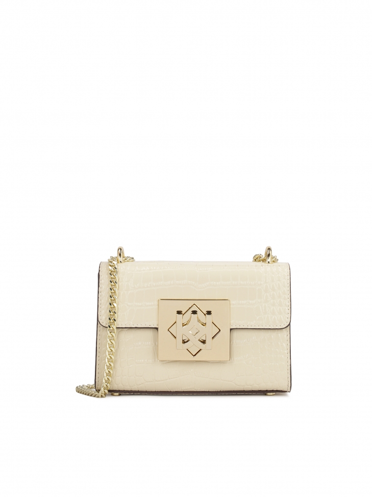 A small bag with a chain of rigid construction