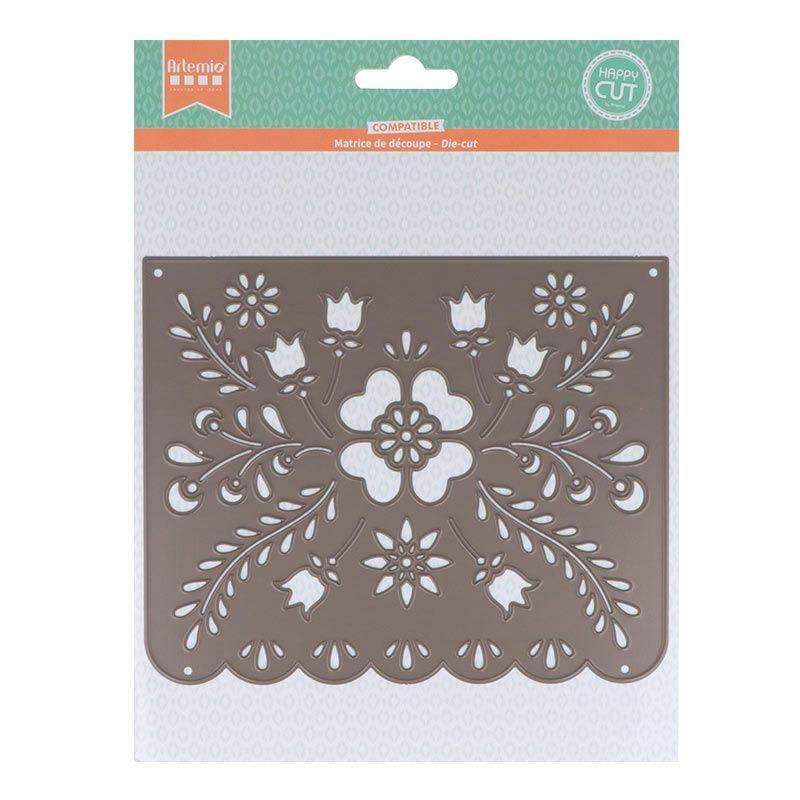 VIVA LA VIDA - Matrice de découpe fanion fleurs