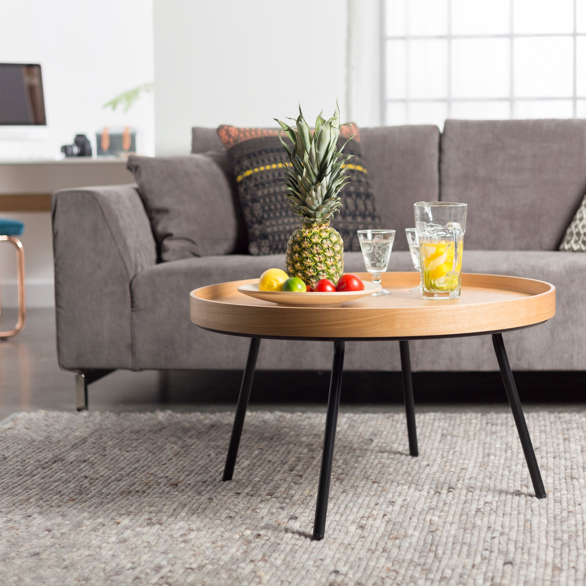 Zuiver Oak Tray Salontafel Ø 78 cm