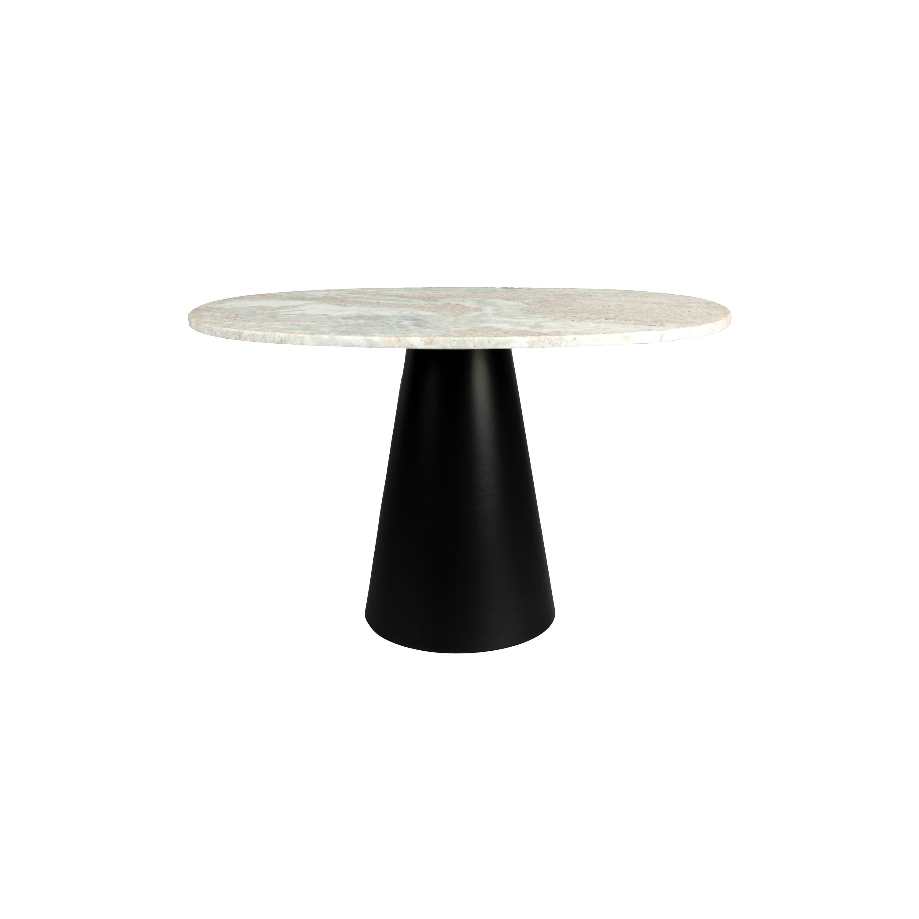 Dutchbone Jared Salontafel Ovaal Marmer Grijs/ Zwart