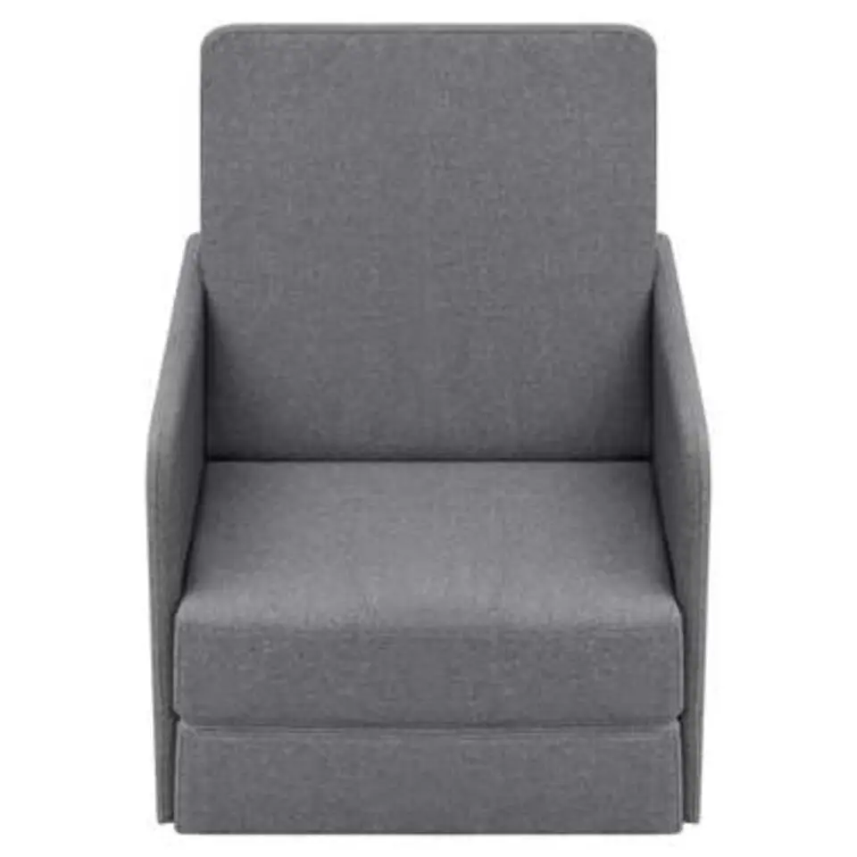 vidaXL - Uitklapbare Slaapstoel - Grijs - Hout