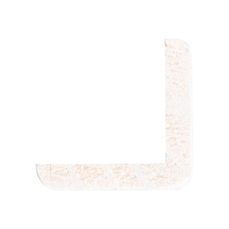 Cornière d'angle en pin blanche 270 x 2,7 x 2,7 cm