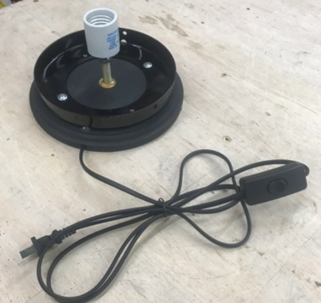 GLOBE LIGHT BASE, Light Base, Gas Pump Globe Light Base