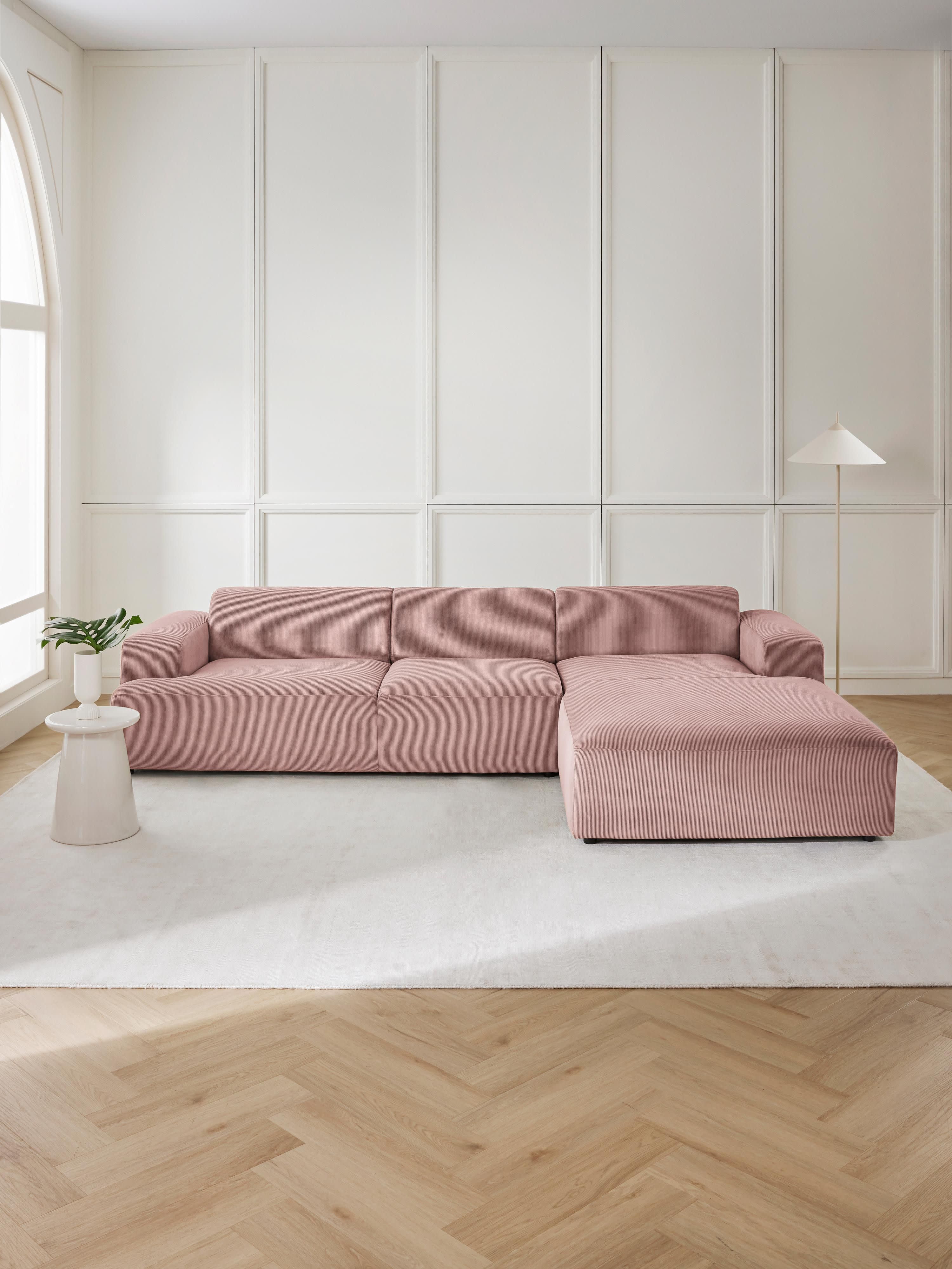 Cord-Ecksofa Melva (4-Sitzer)