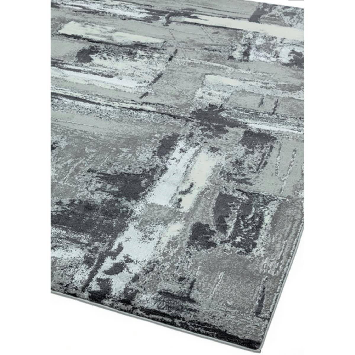 DECOR - Tapis de salon moderne en Polyester Gris 120x170 cm