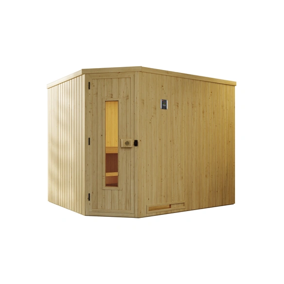 Elementsauna »VARBERG«, BxHxT: 244 cm x 199 cm x 194 cm