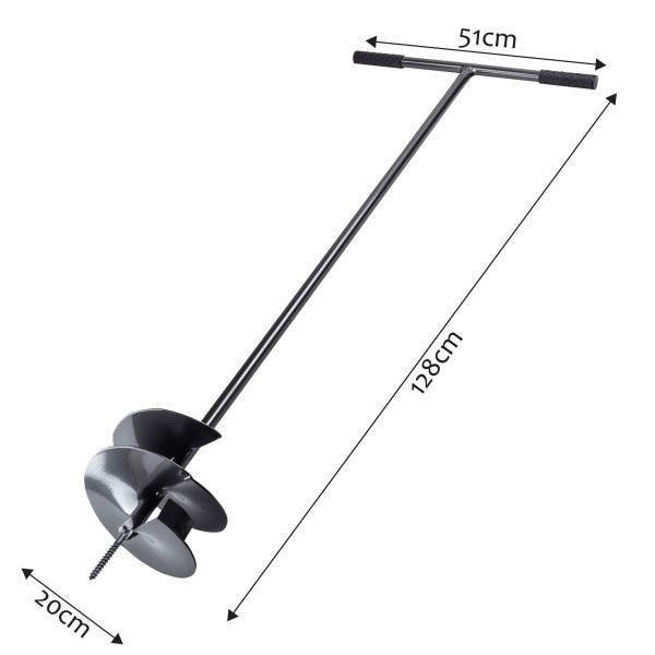 Świder Ręczny Do Ziemi Gruntu Gleby Dołownik 200mm