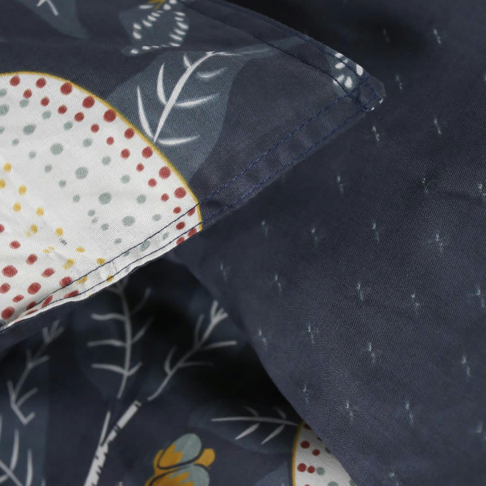 SUNSHINE JOEY - Parure de lit 2 personnes imprimé en Coton Bleu 240x260 cm