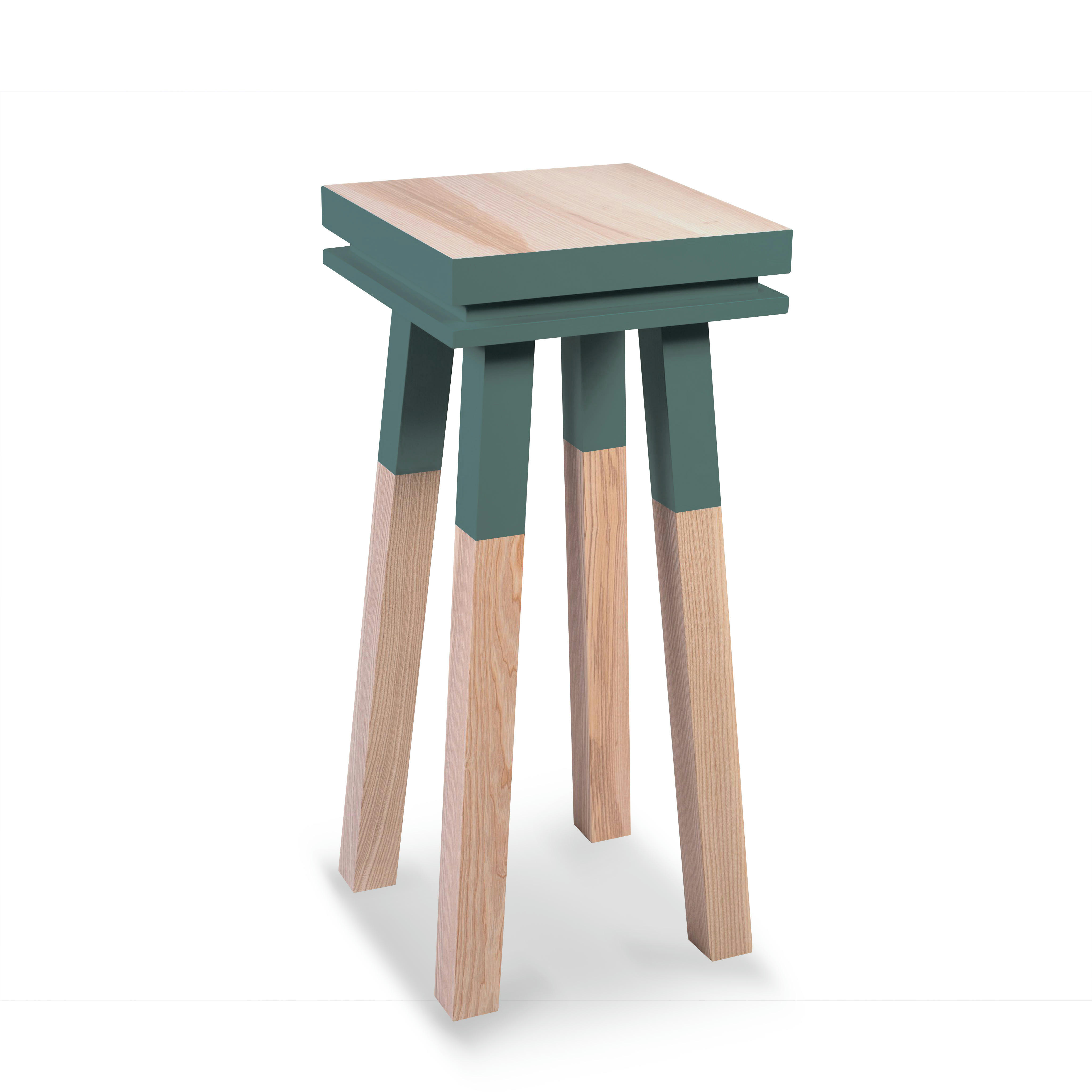 EGEE - Stèle Guéridon plateau 40 cm, 100%  frêne massif