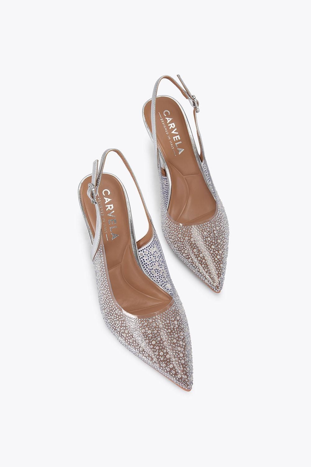 Carvela Positano Vinyl Sling Back' Heels
