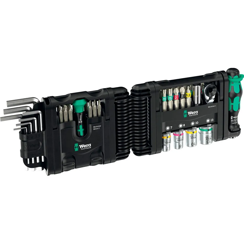 Wera Tool-Check Modular 1 Ratchet Set with tips and sockets
