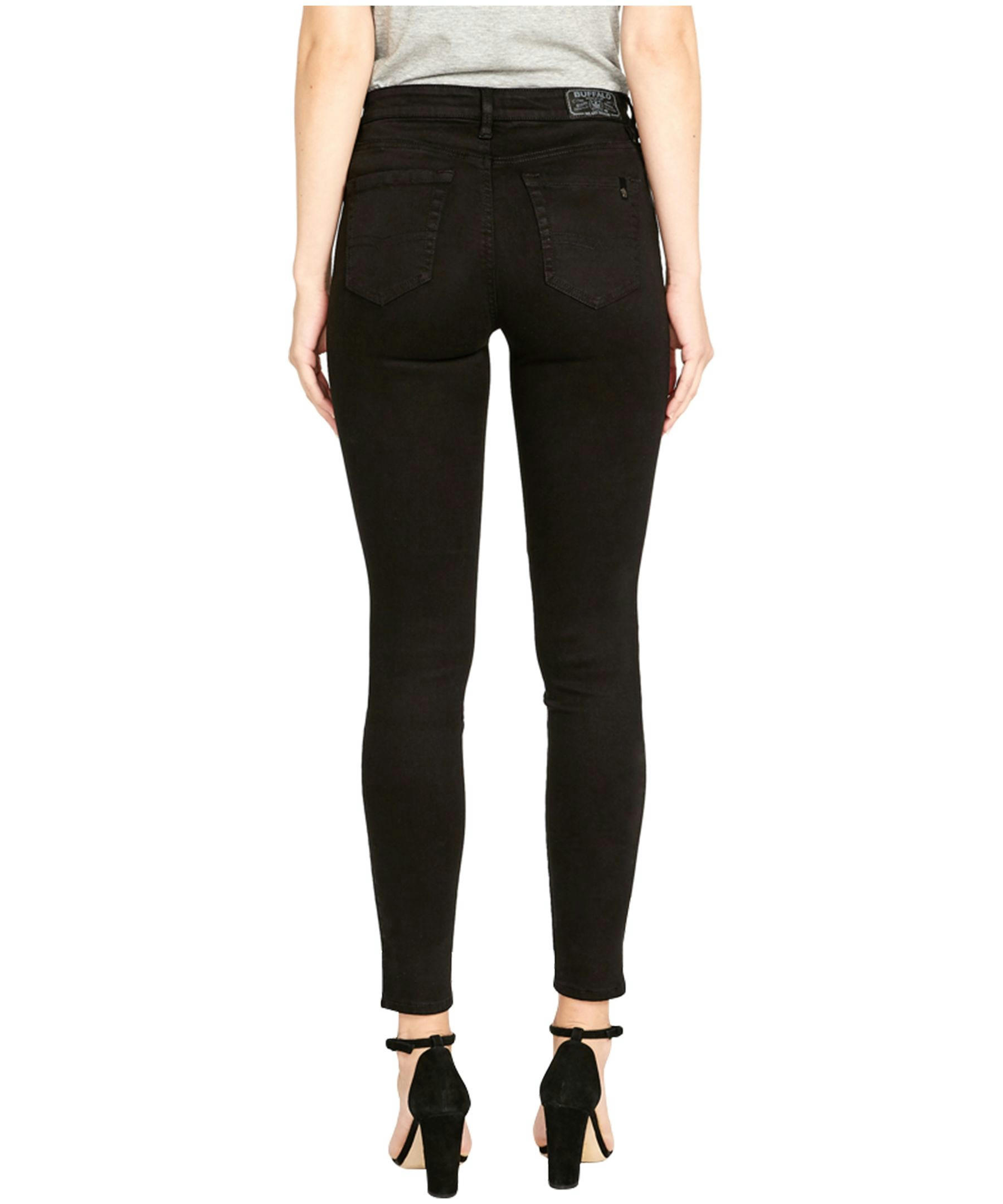 Buffalo Women's Mid Rise Super Skinny Jeans Black -