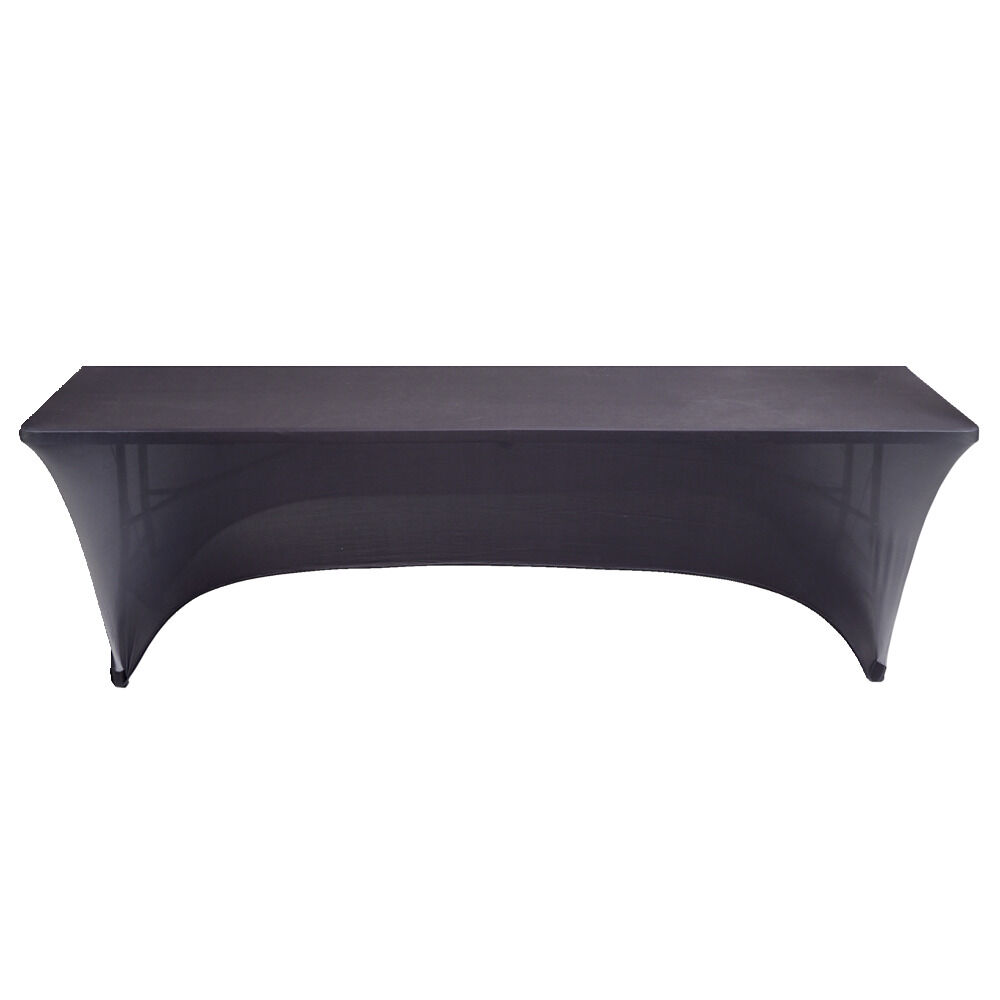 Housse de table extensible Fiesta noire 240x70xH74cm