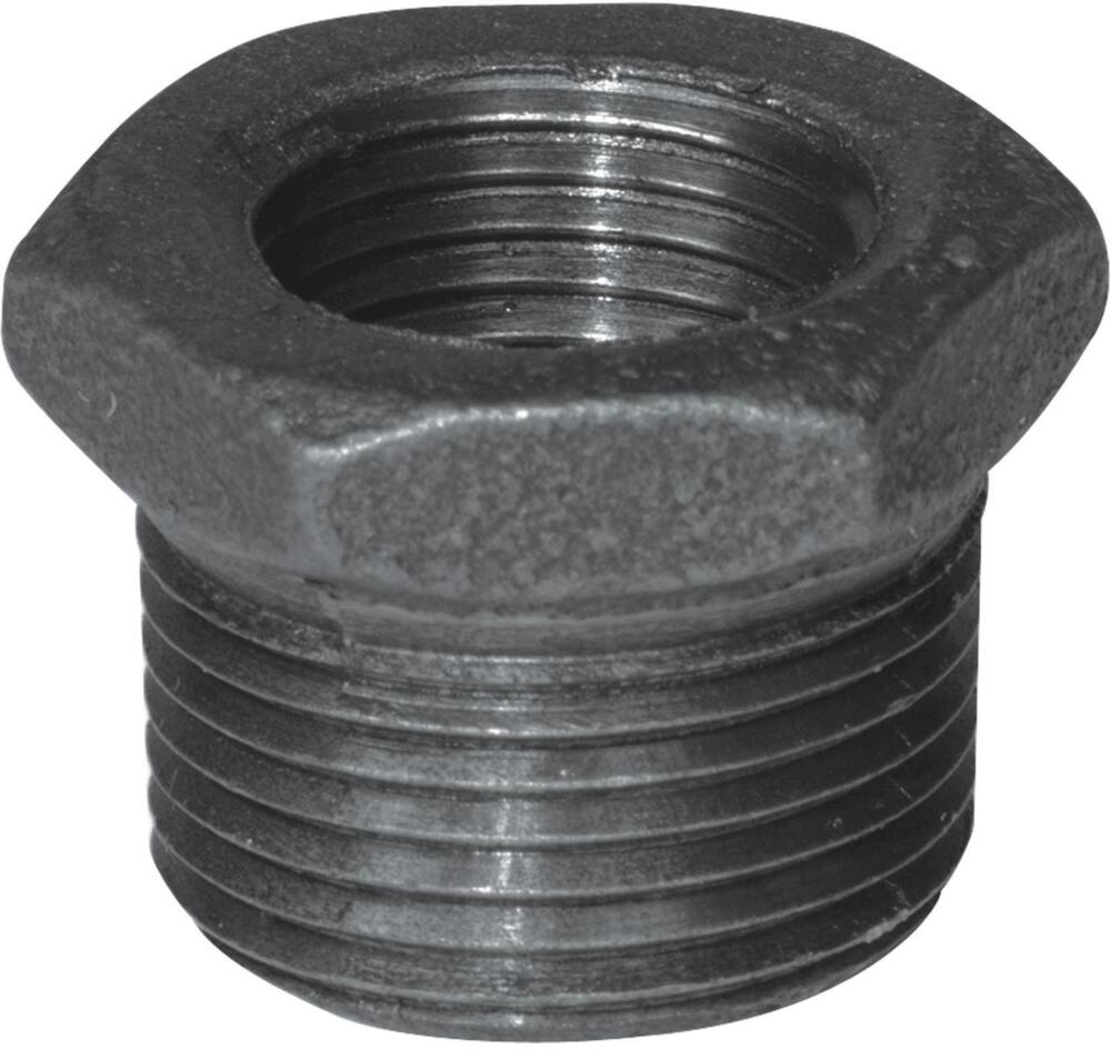 Aqua-Dynamic Galvanized Black Iron Pipe Nipple, Male Pipe Thread, 1 x 2-in
