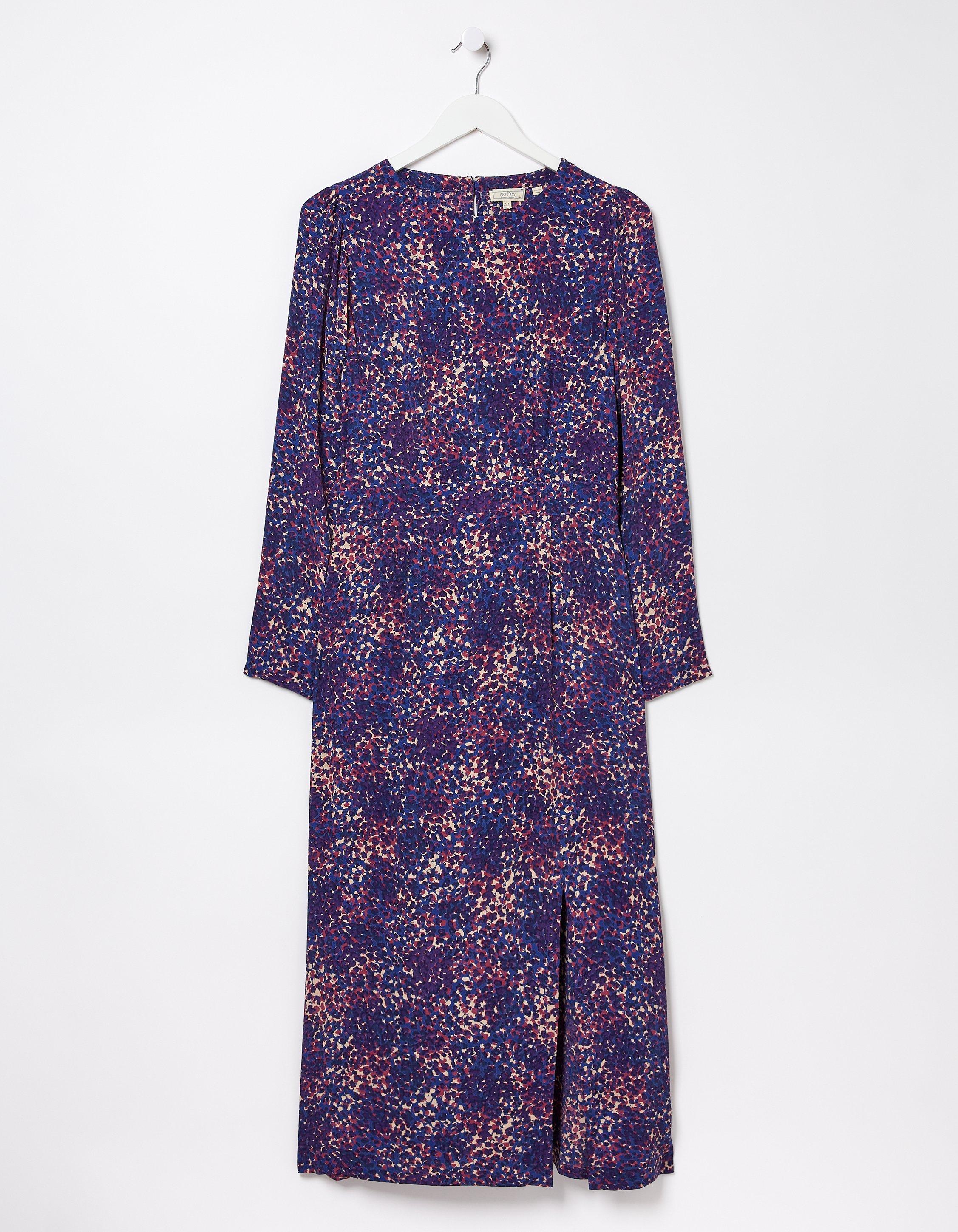 Haldon Layered Spot Midi Dress