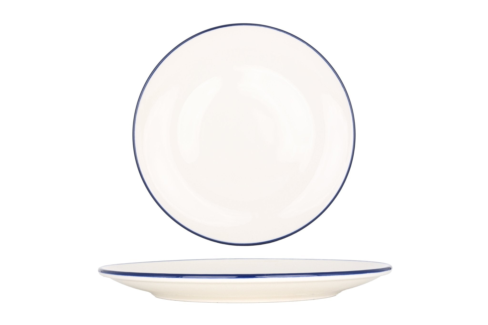 Bonna Dinerbord - Linea Blue - Porselein - 27 cm - set van 6