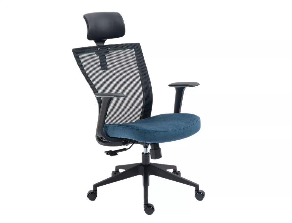 Fotel biurowy Q-328H czarny/niebieski