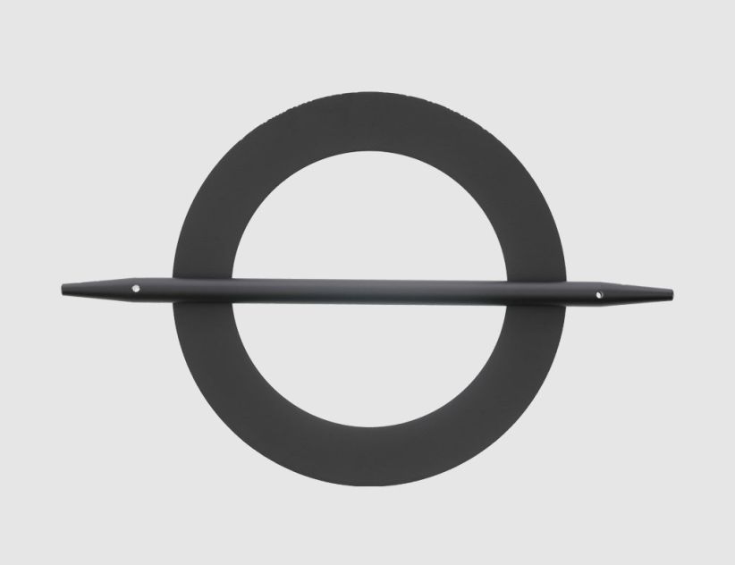 Deko Spange Kreis Schwarz