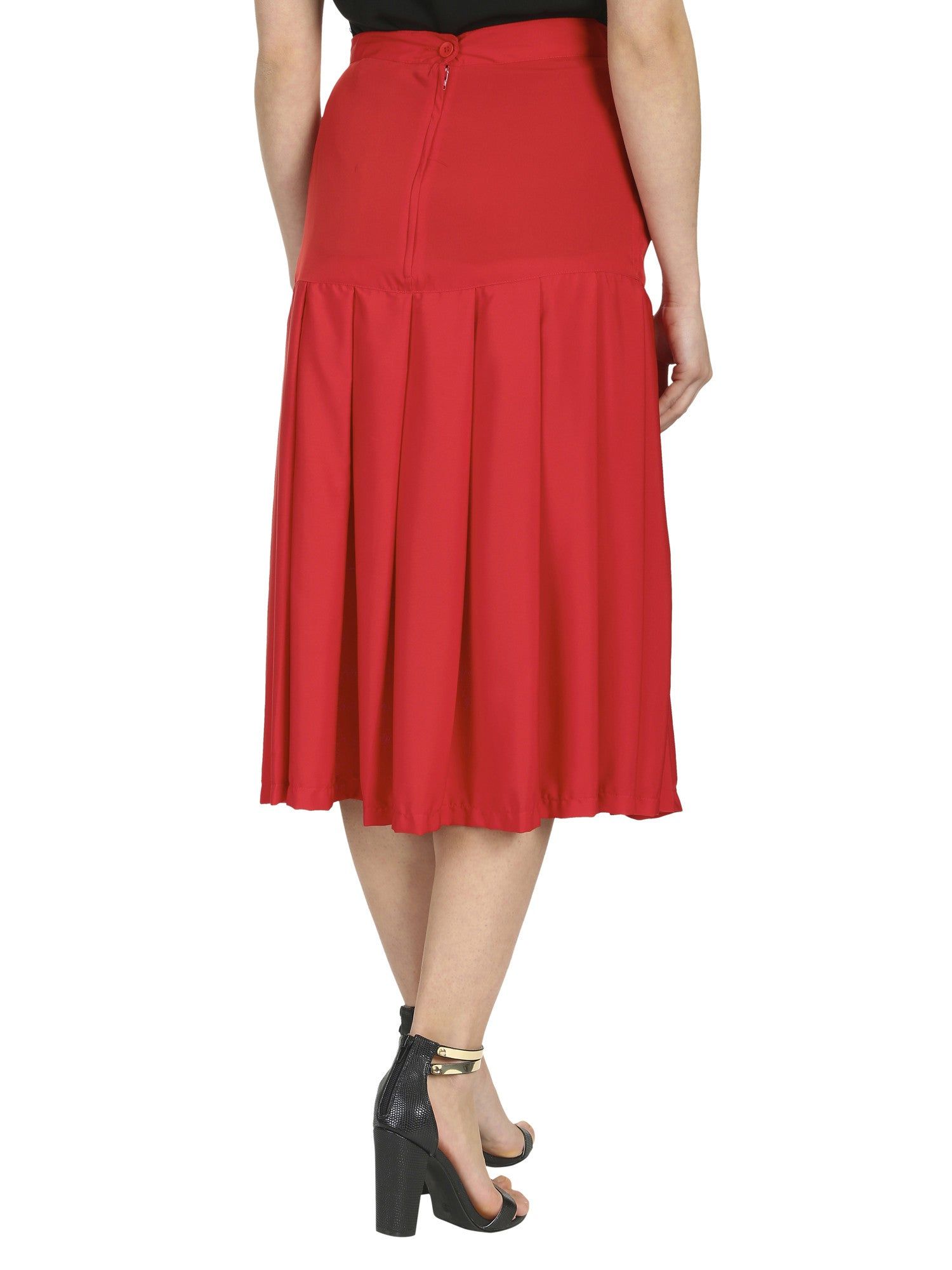 Cutie London Pleated Midi Skirt