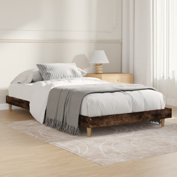 Łóżko Drewniane Rama Łóżka Sofa Brązowe Do Sypialni Pokoju 100x200 cm