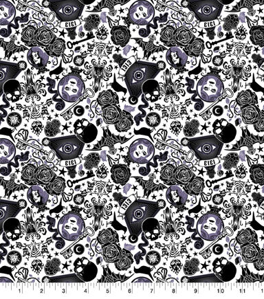 Haunted Mansion Monsters Disney Cotton Fabric