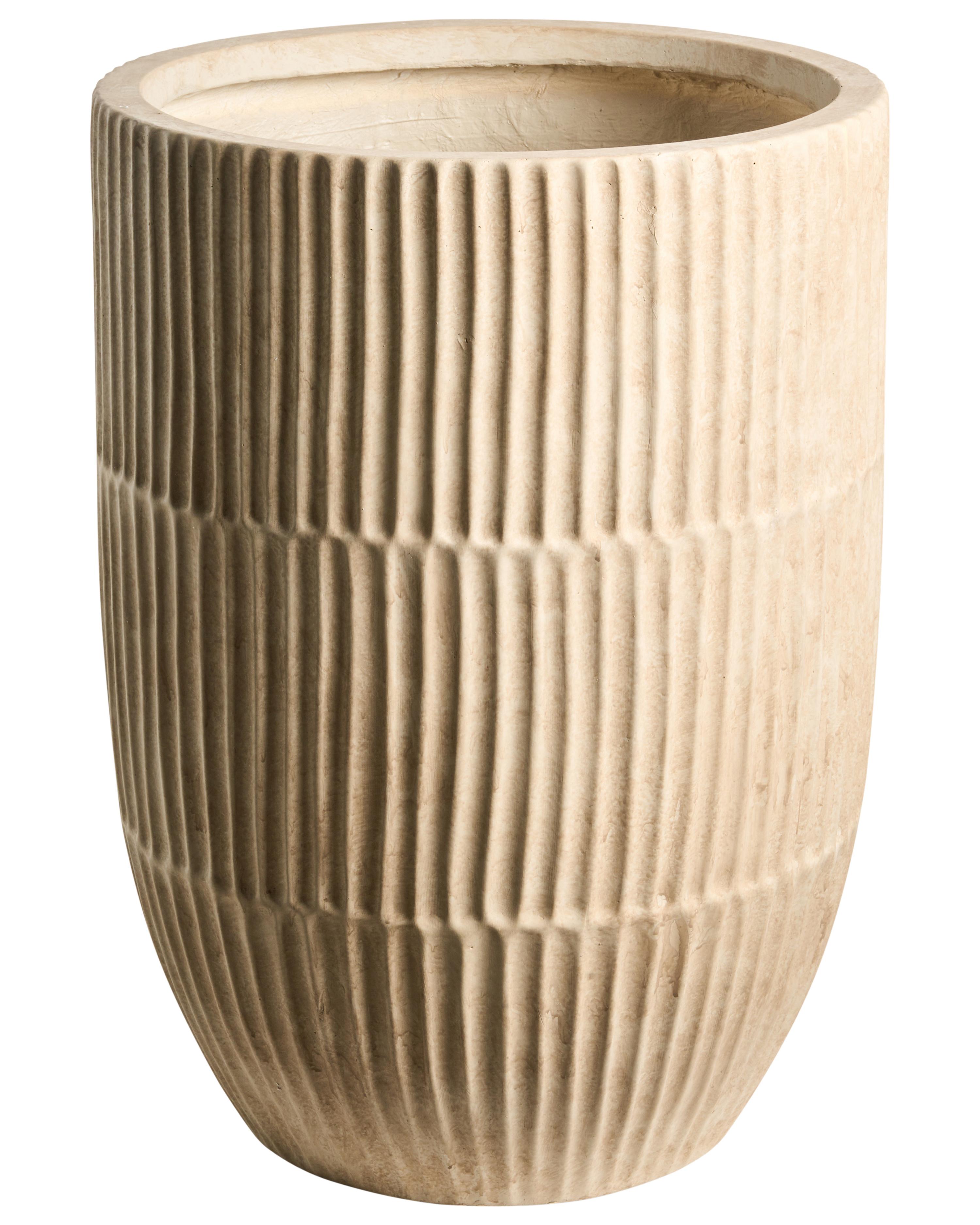 Plant Pot POROS 36 cm Light Beige