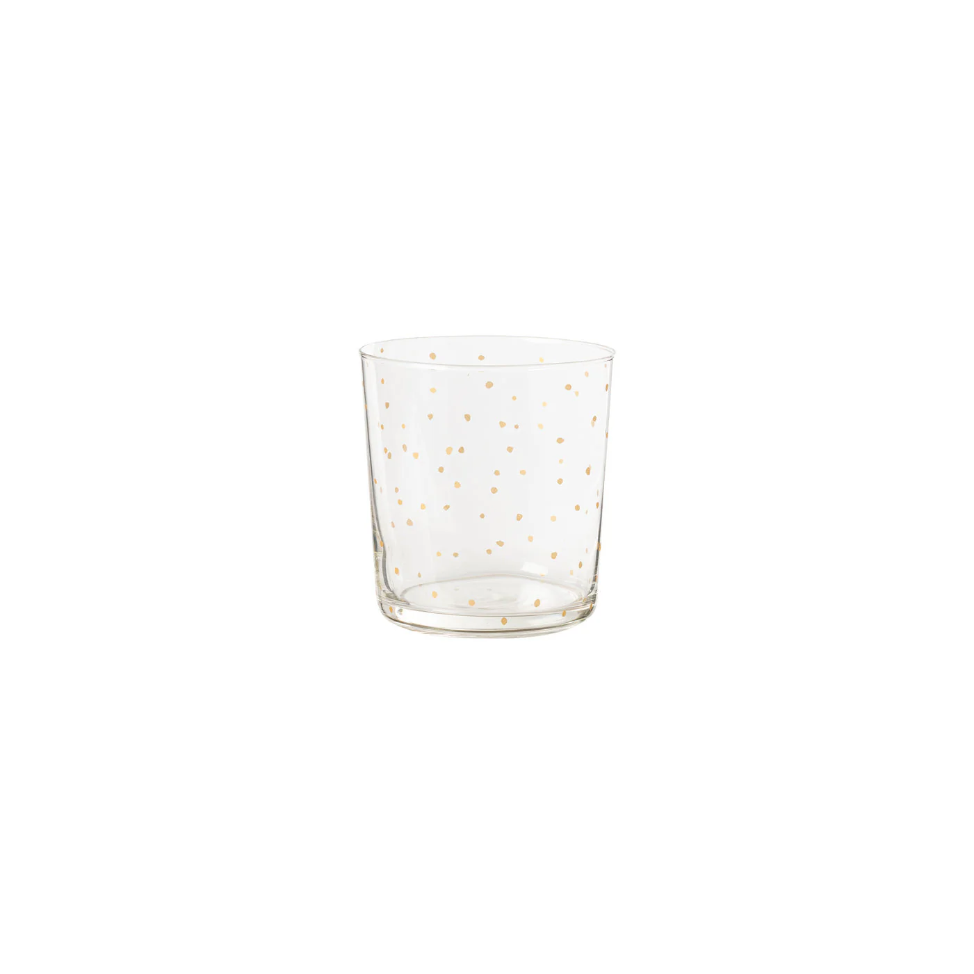 Set 6 Double Old Fashion Glasses Polka Dots Festive Glassware, Casafina by COSTA NOVA