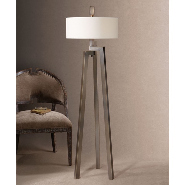 Uttermost Mondovi Metal Fabric Floor Lamp